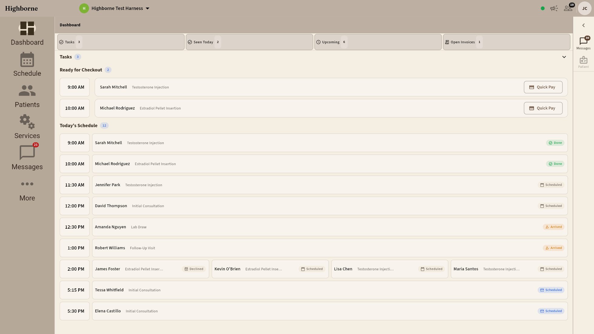 Walnut and Cream, comfortable, navigation expanded