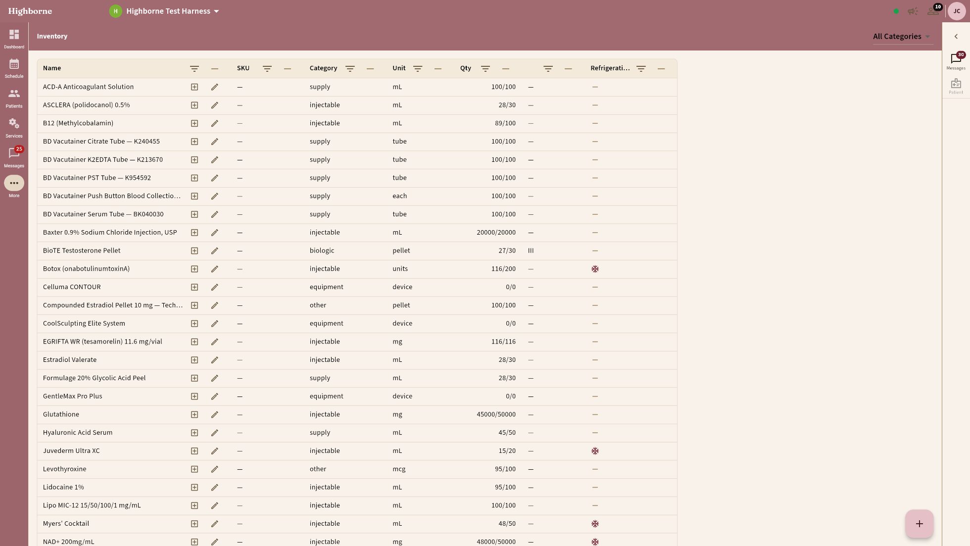 Inventory with lot-level quantities